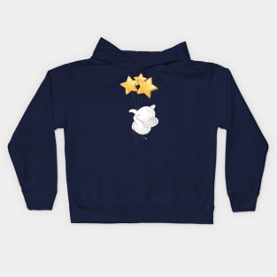 Cute Animal! Elephant Playing with Star Kids Hoodie